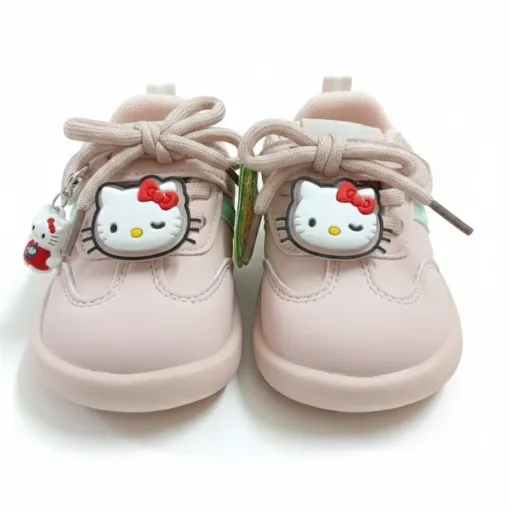 Pink Hello Kitty Infant Sneakers with Charm –Velcro & Lace Closure